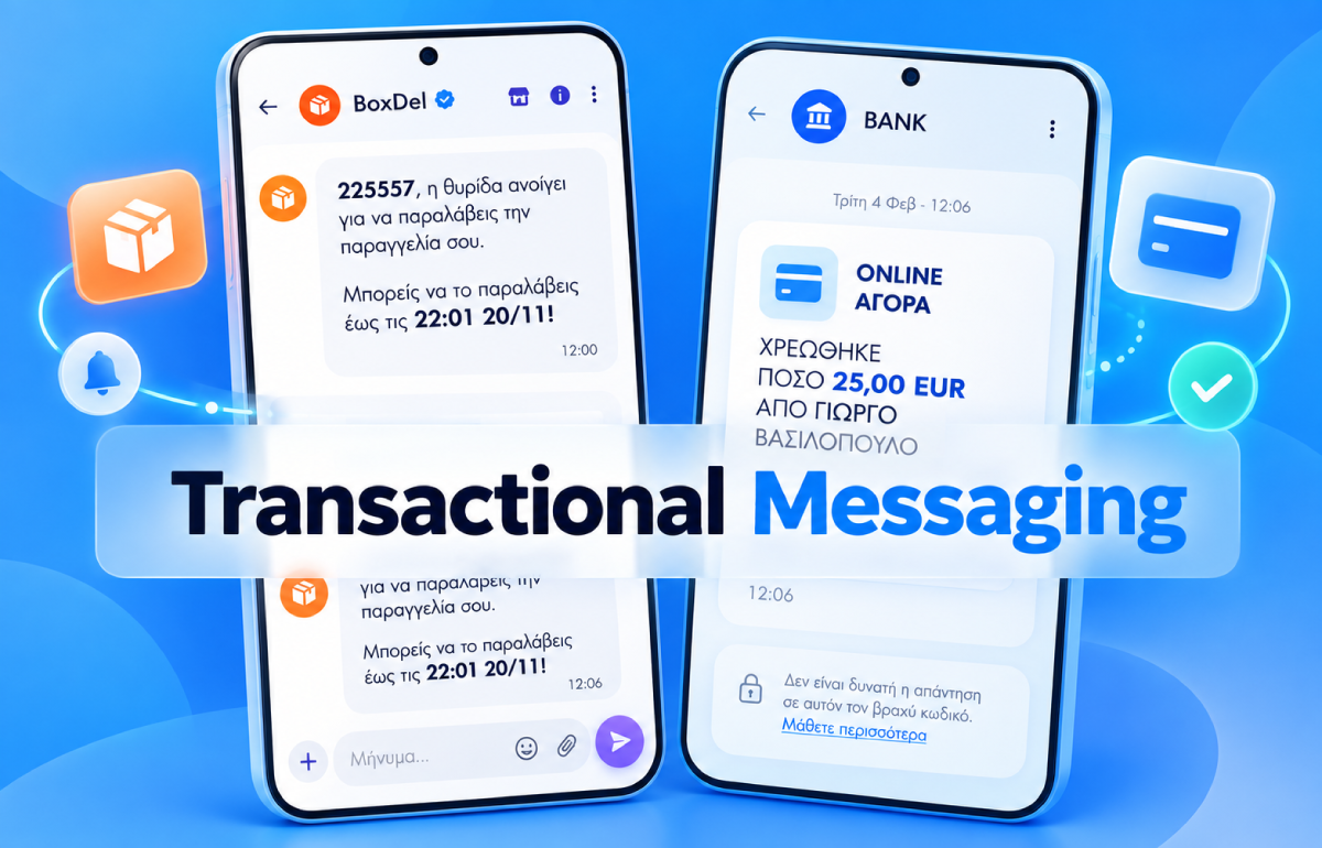 Transactional Messaging: Πώς να Αυτοματοποιήσετε την Επικοινωνία με τους Πελάτες σας